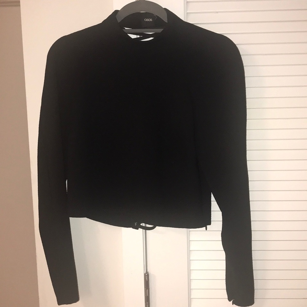 ASOS Open Back Cropped Sweater with Corset details